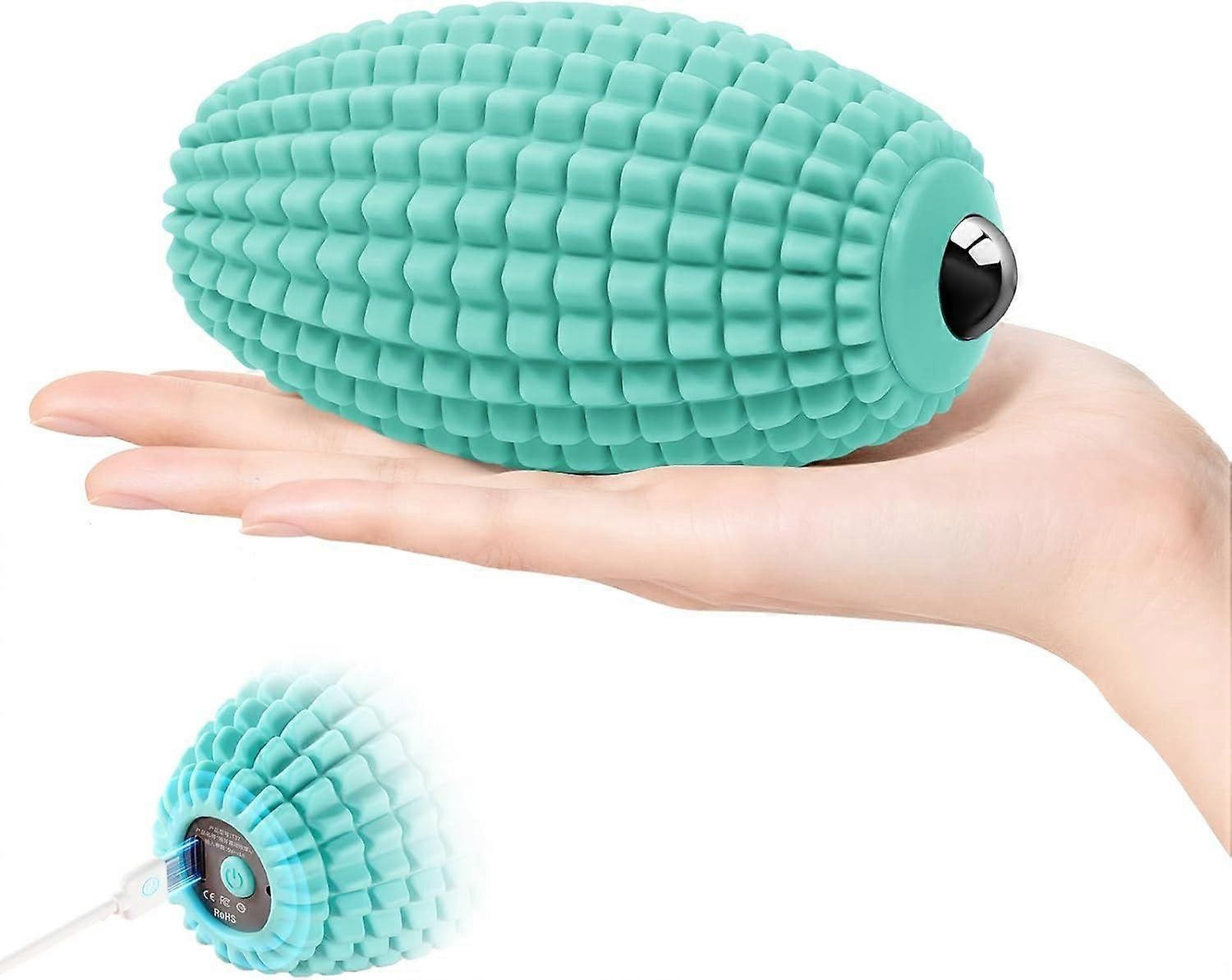 Vibrating Massage Ball for Muscle Recovery, Silicone Myofascial Massage Ball - Image 1