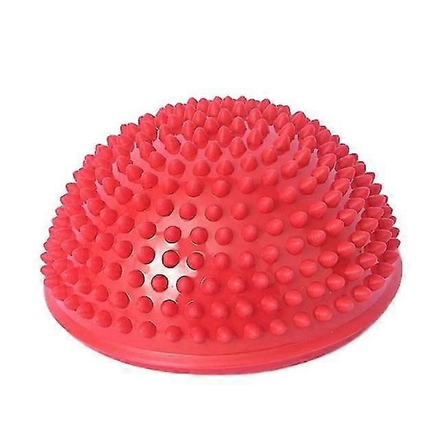 Semi-circular Massage Ball, Hedgehog Ball Yoga Massage Ball For Balance Training, (red) - Image 1