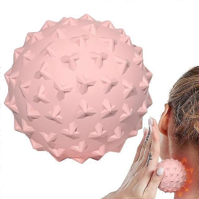 TPE Massage Ball for Deep Tissue Muscle Massage, Trigger Point Therapy, Yoga, Fitness and Muscle Recovery - Pink - Image 1