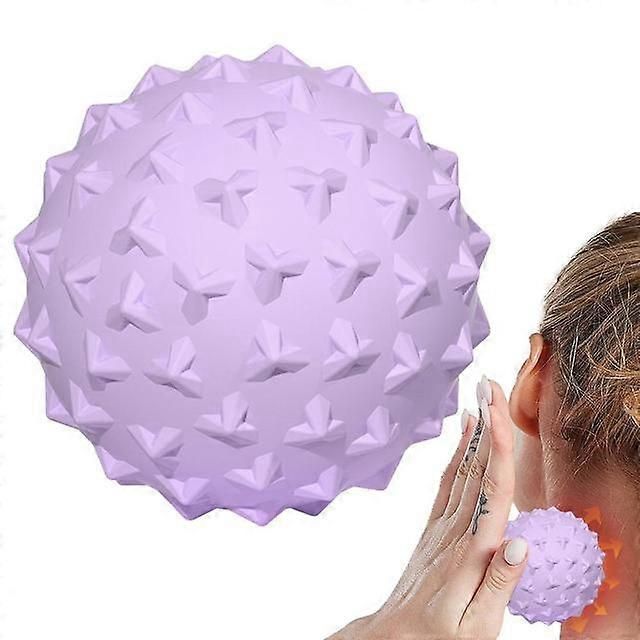 TPE Massage Ball for Deep Tissue Muscle Massage, Trigger Point Therapy, Yoga, Fitness and Muscle Recovery - Purple - Image 1