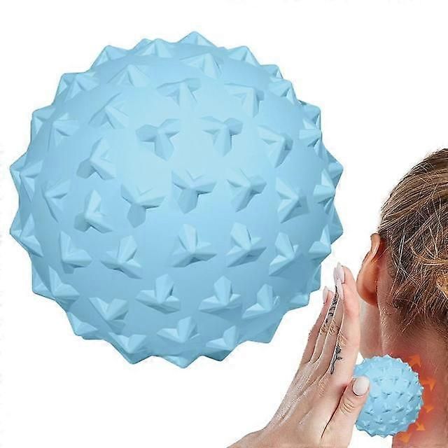 TPE Massage Ball for Deep Tissue Muscle Massage, Trigger Point Therapy, Yoga, Fitness and Muscle Recovery - Blue - Image 1