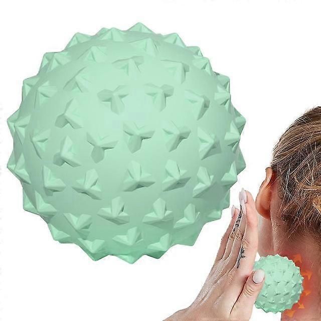 TPE Massage Ball for Deep Tissue Muscle Massage, Trigger Point Therapy, Yoga, Fitness and Muscle Recovery - Green - Image 1