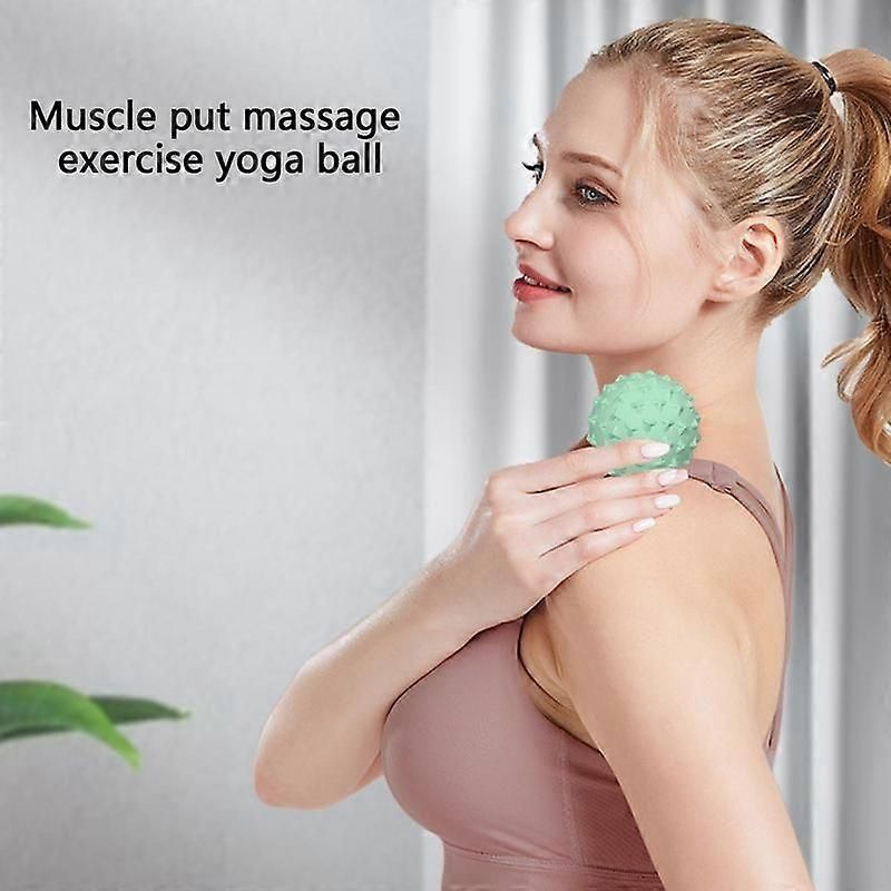 TPE Massage Ball for Deep Tissue Muscle Massage, Trigger Point Therapy, Yoga, Fitness and Muscle Recovery - Green - Image 5
