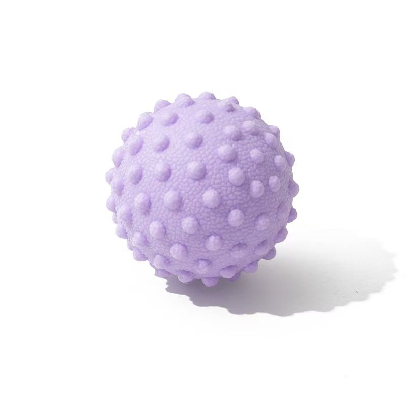Fascia Ball Raised Point Massage Ball Posture Master Yoga Ball Waist and Back Foot Massage Ball - Purple - Image 1