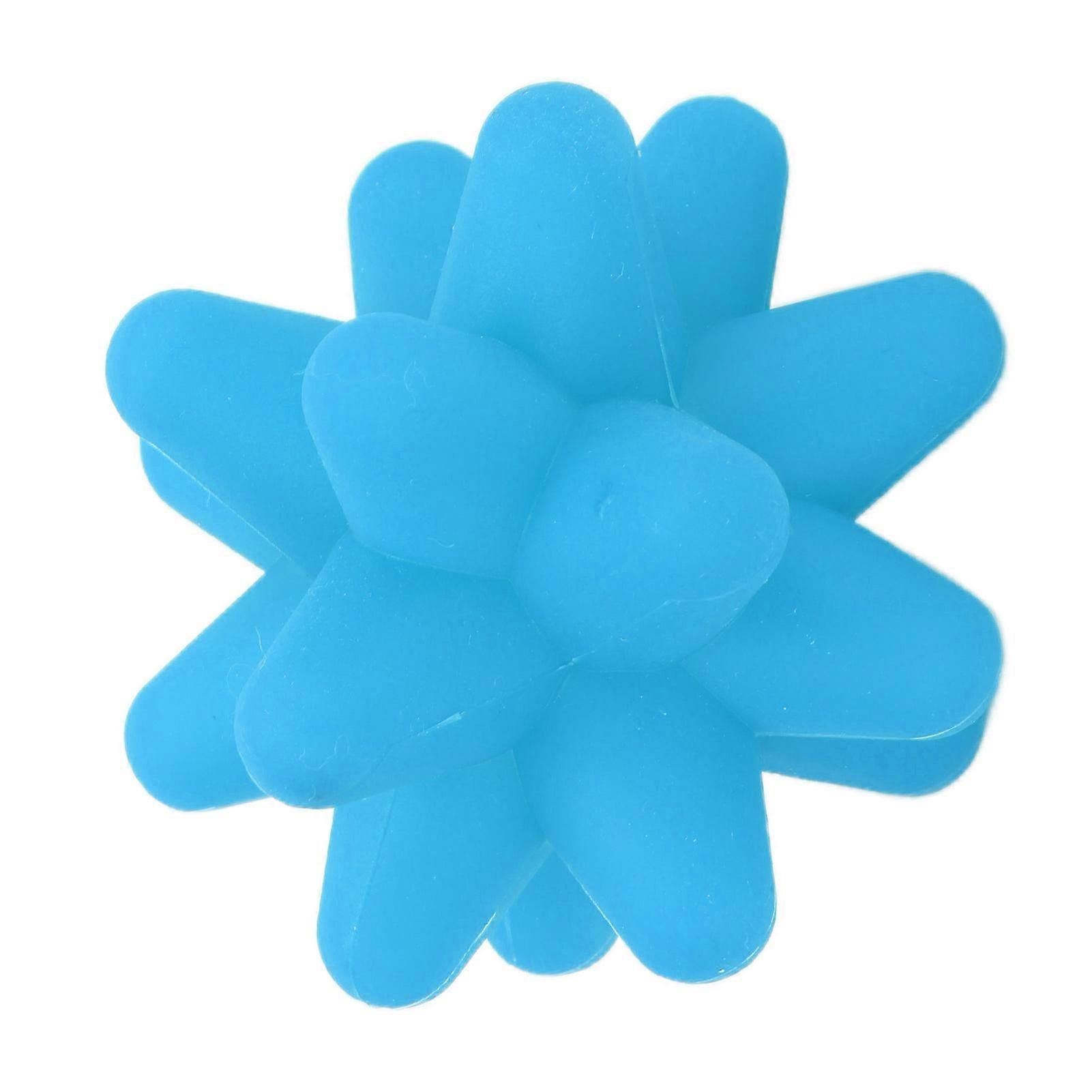 2Pcs Yoga Fitness Muscle Relaxation Hedgehog Massage Ball Portable Acupoint Fascia Massage Ball - Blue - Image 5