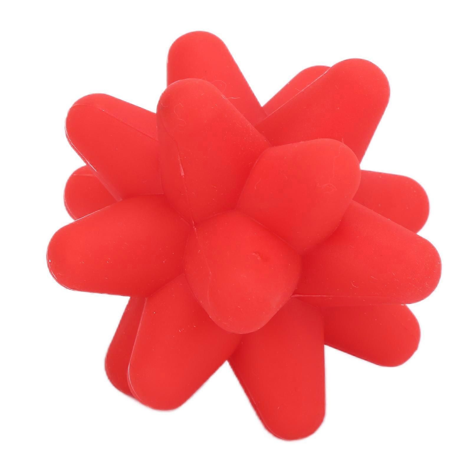 2Pcs Yoga Fitness Muscle Relaxation Hedgehog Massage Ball Portable Acupoint Fascia Massage Ball - Red - Image 1