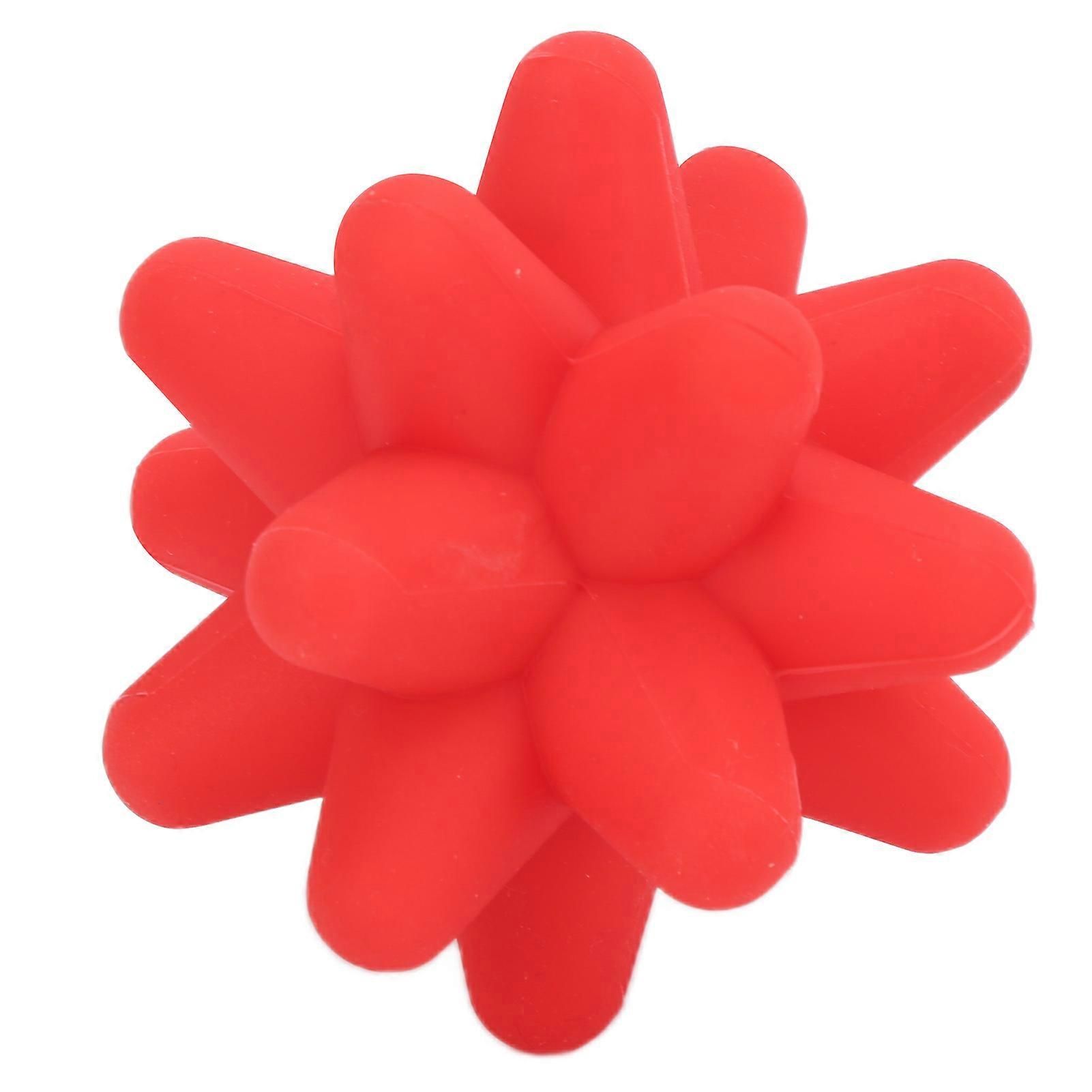 2Pcs Yoga Fitness Muscle Relaxation Hedgehog Massage Ball Portable Acupoint Fascia Massage Ball - Red - Image 2