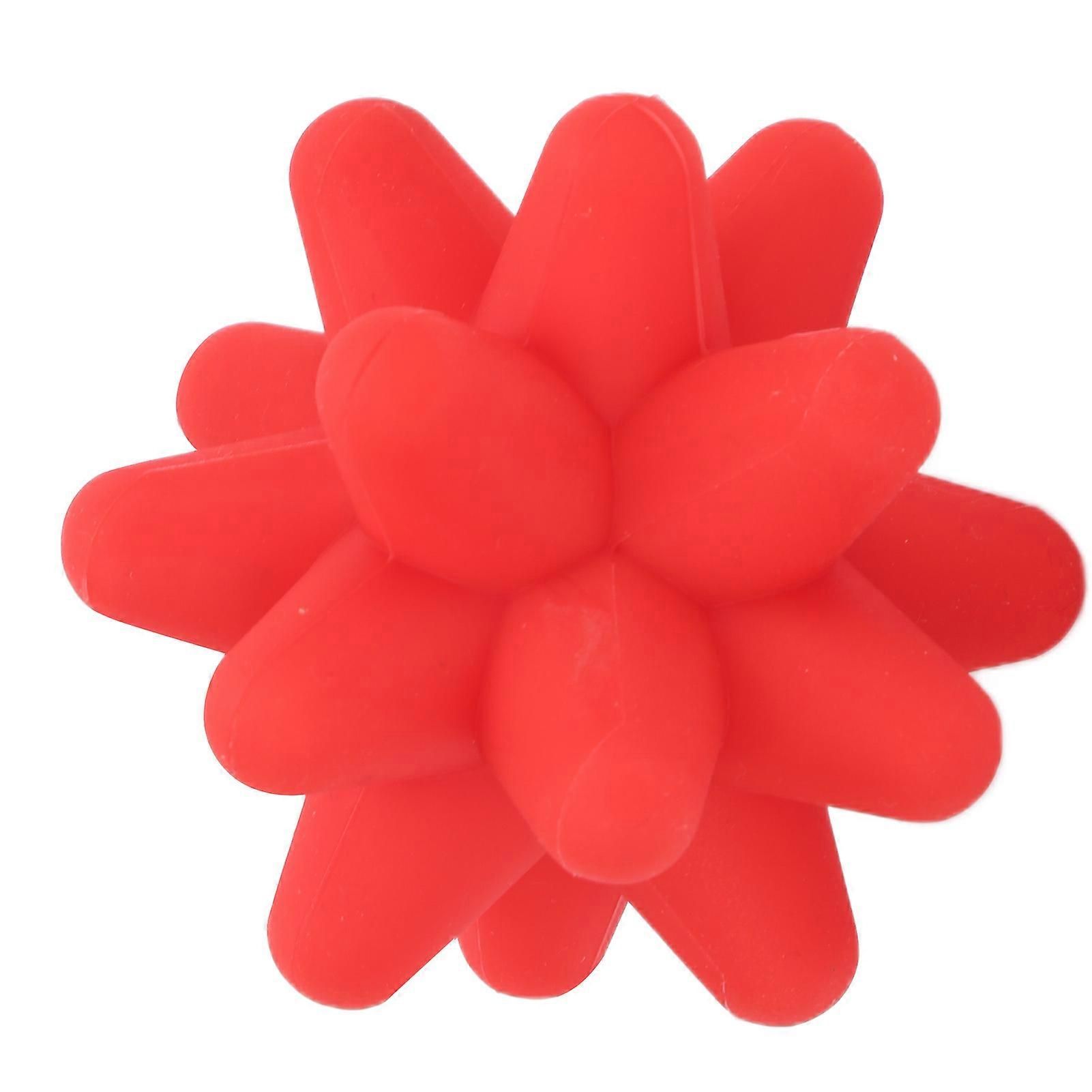 2Pcs Yoga Fitness Muscle Relaxation Hedgehog Massage Ball Portable Acupoint Fascia Massage Ball - Red - Image 4