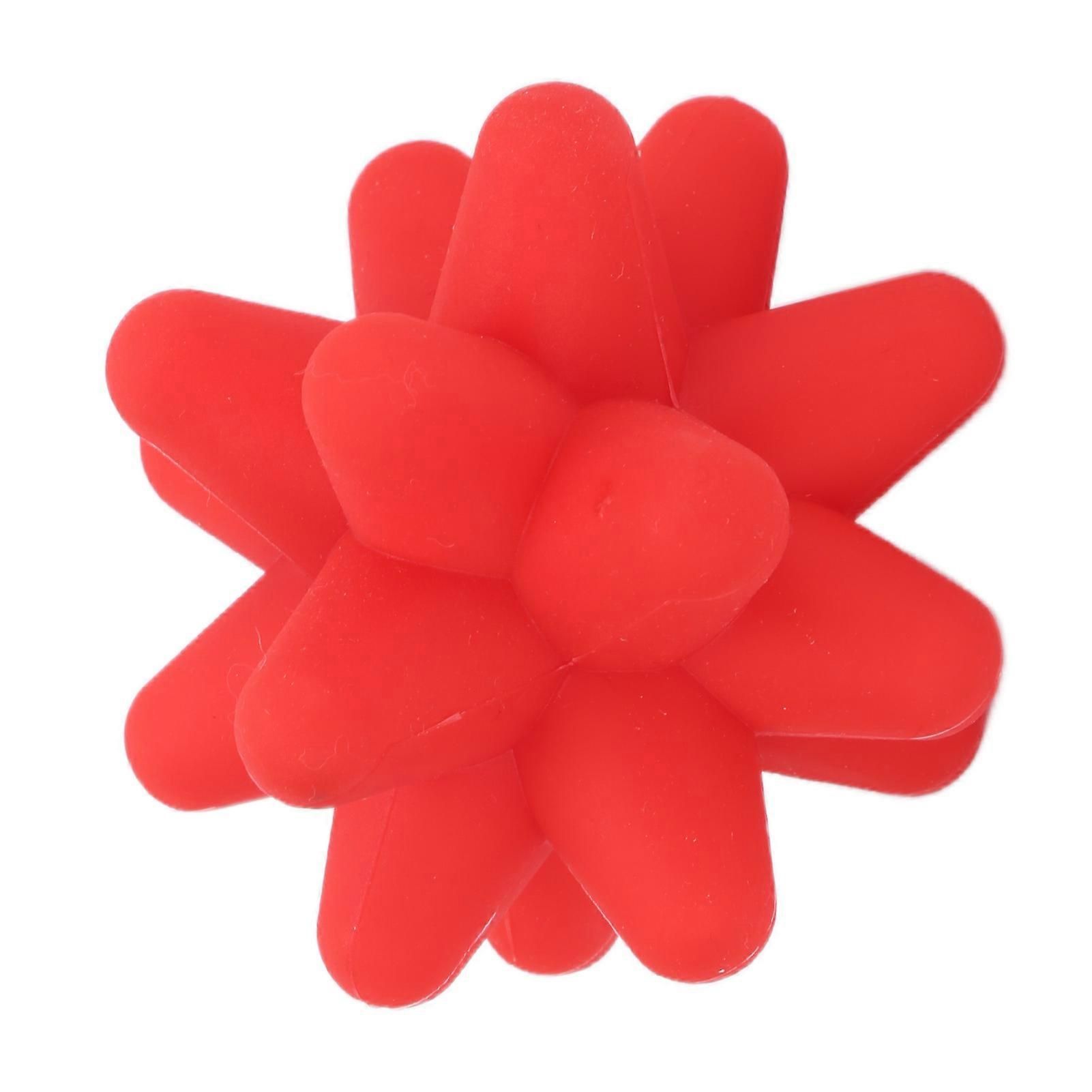 2Pcs Yoga Fitness Muscle Relaxation Hedgehog Massage Ball Portable Acupoint Fascia Massage Ball - Red - Image 5
