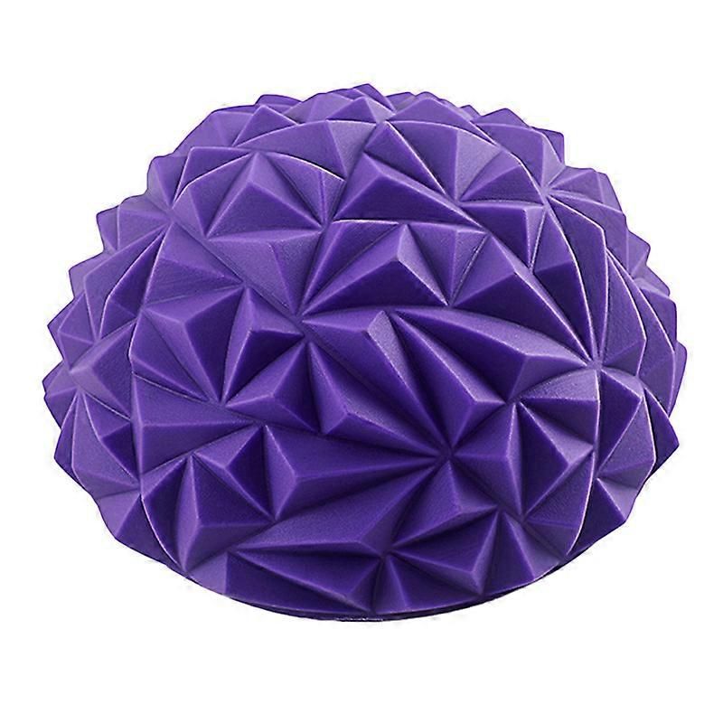 Yoga Hemisphere Massager Pointed Massage Ball Decompression Yoga Massager Exercise Ball Soft and Comfortable - Purple - Image 3