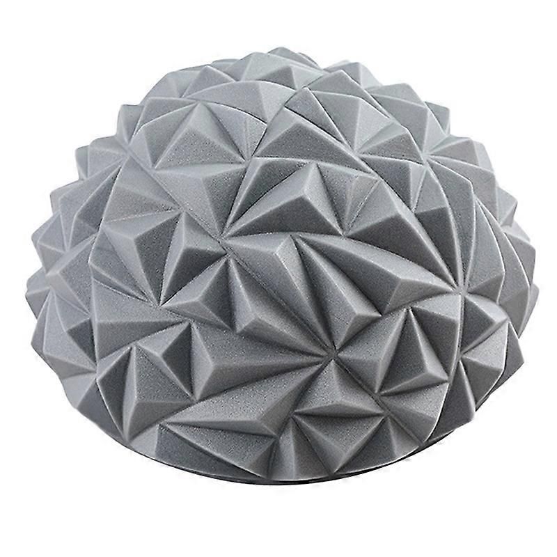 Yoga Hemisphere Massager Pointed Massage Ball Decompression Yoga Massager Exercise Ball Soft and Comfortable - Gray - Image 1