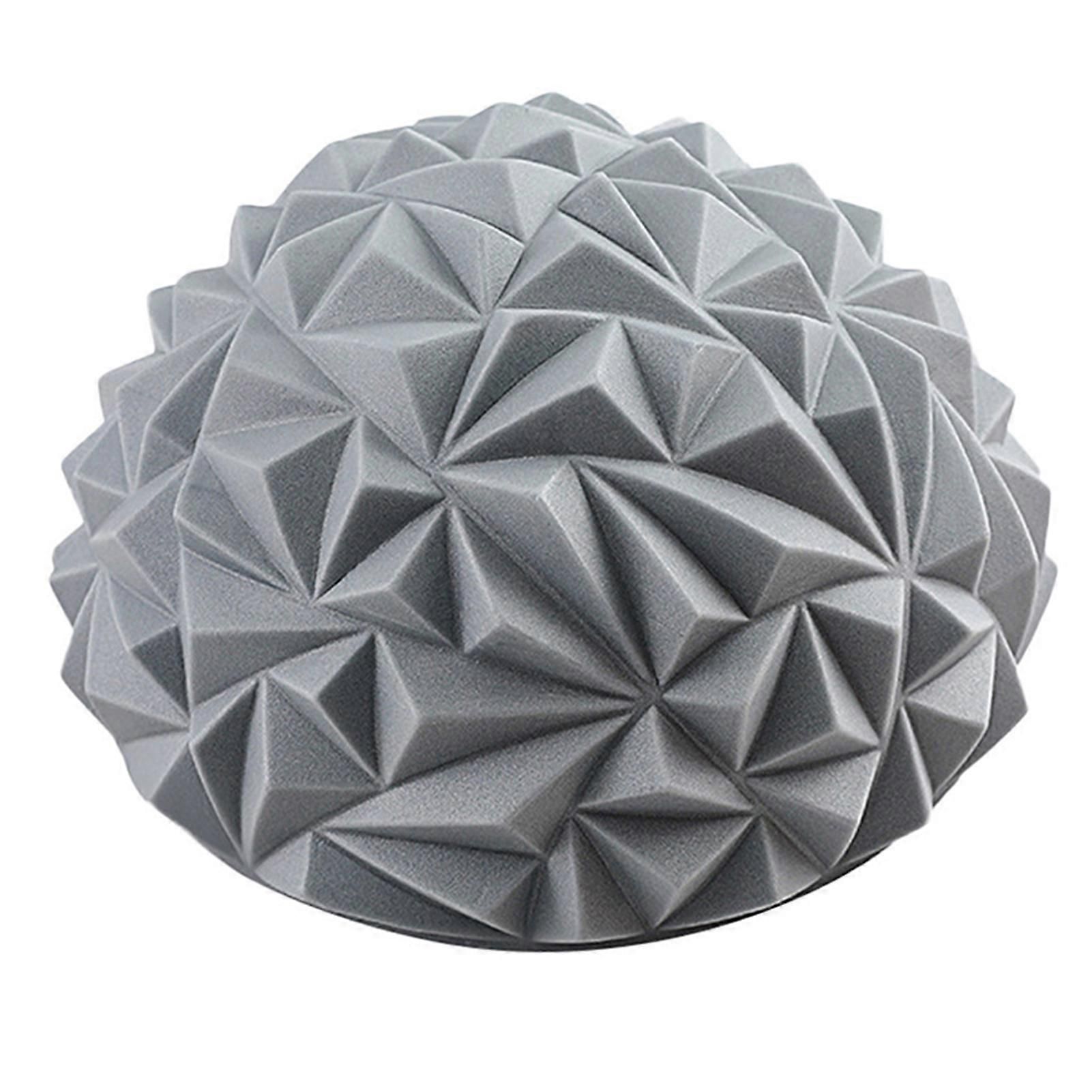 Yoga Hemisphere Massager Pointed Massage Ball Decompression Yoga Massager Exercise Ball Soft and Comfortable - Gray - Image 4