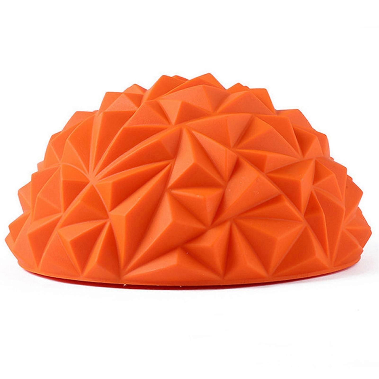 Yoga Hemisphere Massager Pointed Massage Ball Decompression Yoga Massager Exercise Ball Soft and Comfortable - Orange - Image 2