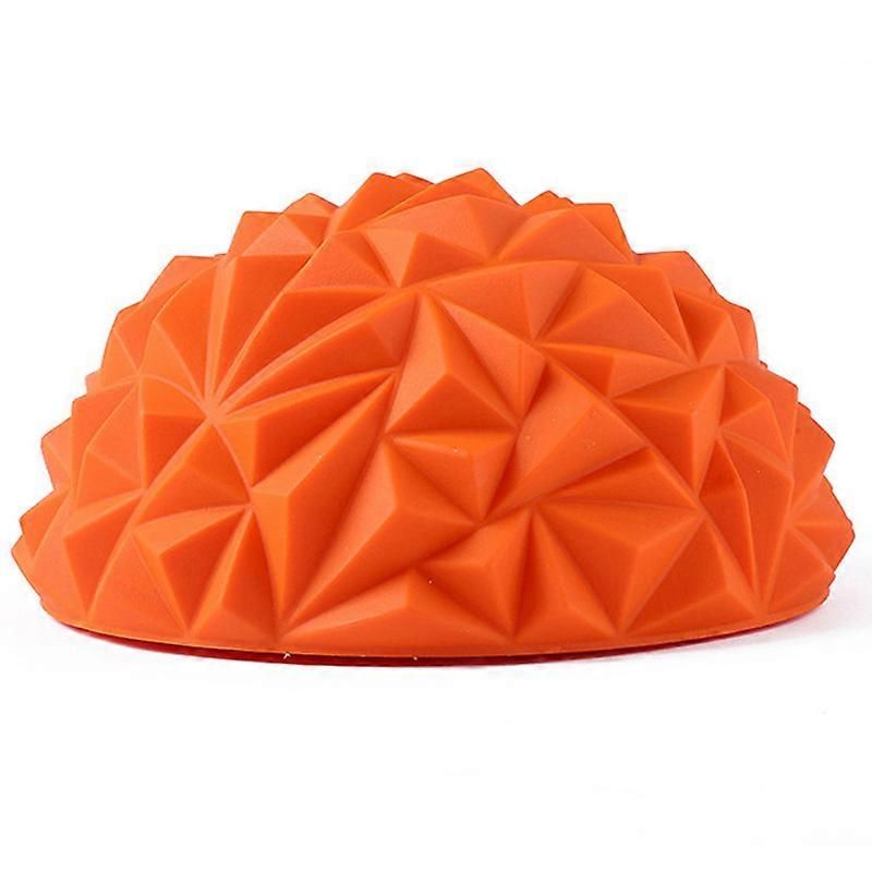 Yoga Hemisphere Massager Pointed Massage Ball Decompression Yoga Massager Exercise Ball Soft and Comfortable - Orange - Image 3