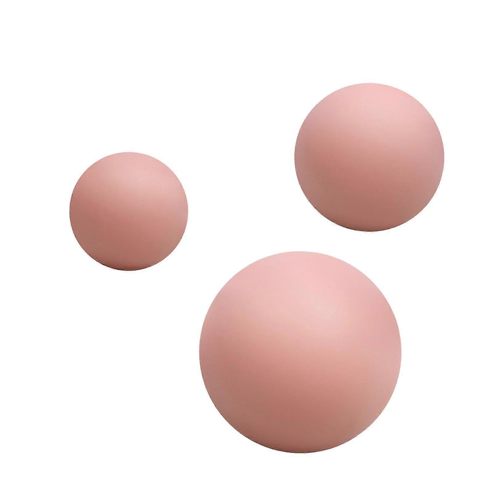 3Pcs Massage Balls Back Massage Equipment Yoga Balls for Women Training Yoga - Pink - Image 1