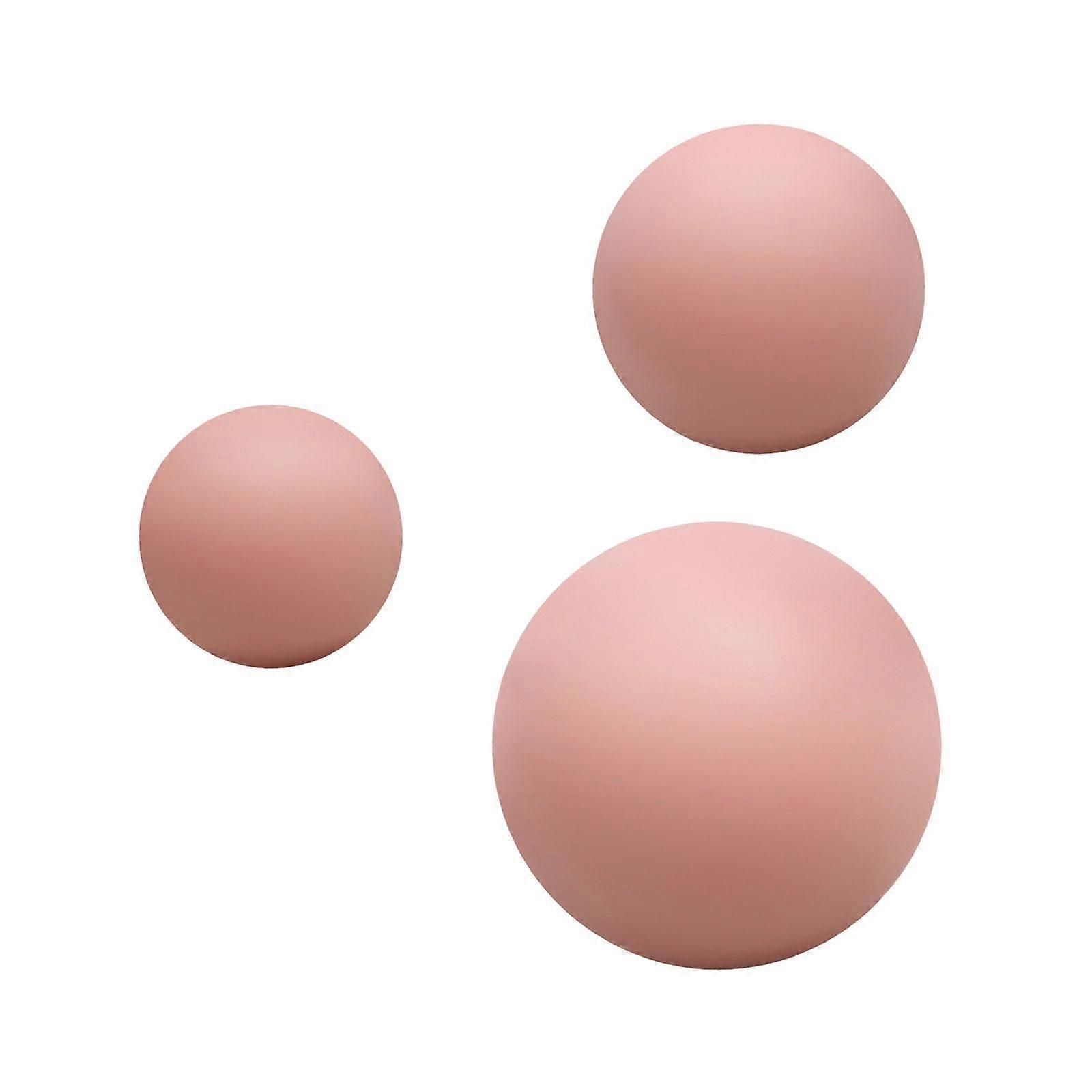 3Pcs Massage Balls Back Massage Equipment Yoga Balls for Women Training Yoga - Pink - Image 3