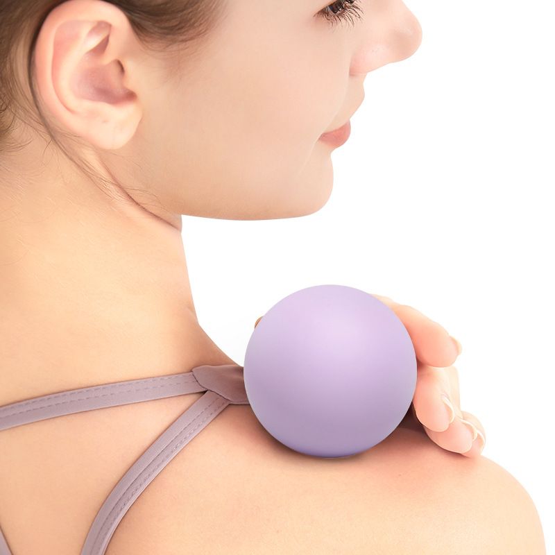 3Pcs Massage Balls Back Massage Equipment Yoga Balls for Women Training Yoga - Purple - Image 2