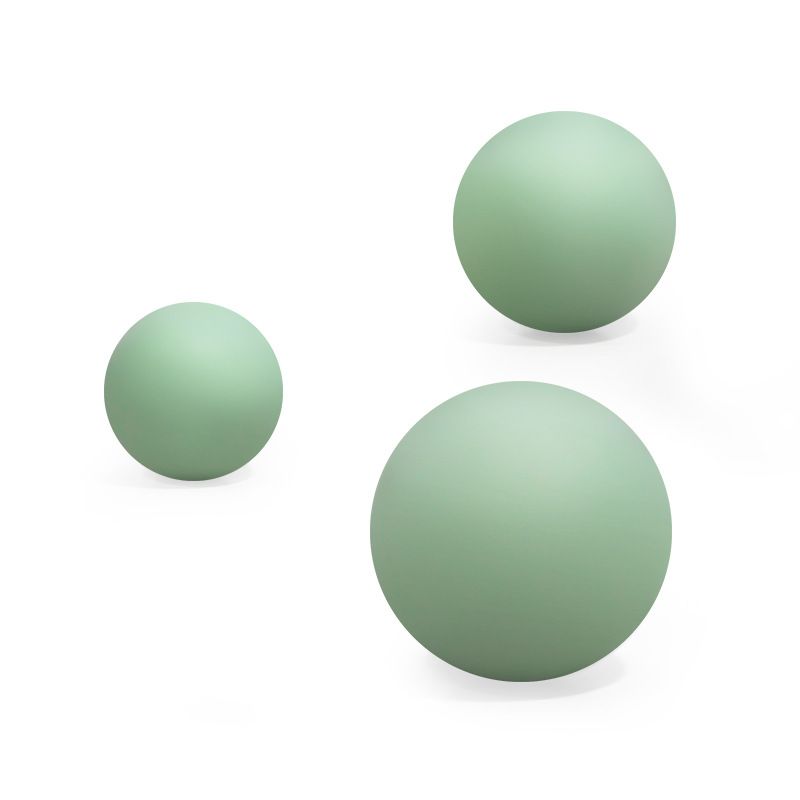 3Pcs Massage Balls Back Massage Equipment Yoga Balls for Women Training Yoga - Green - Image 1