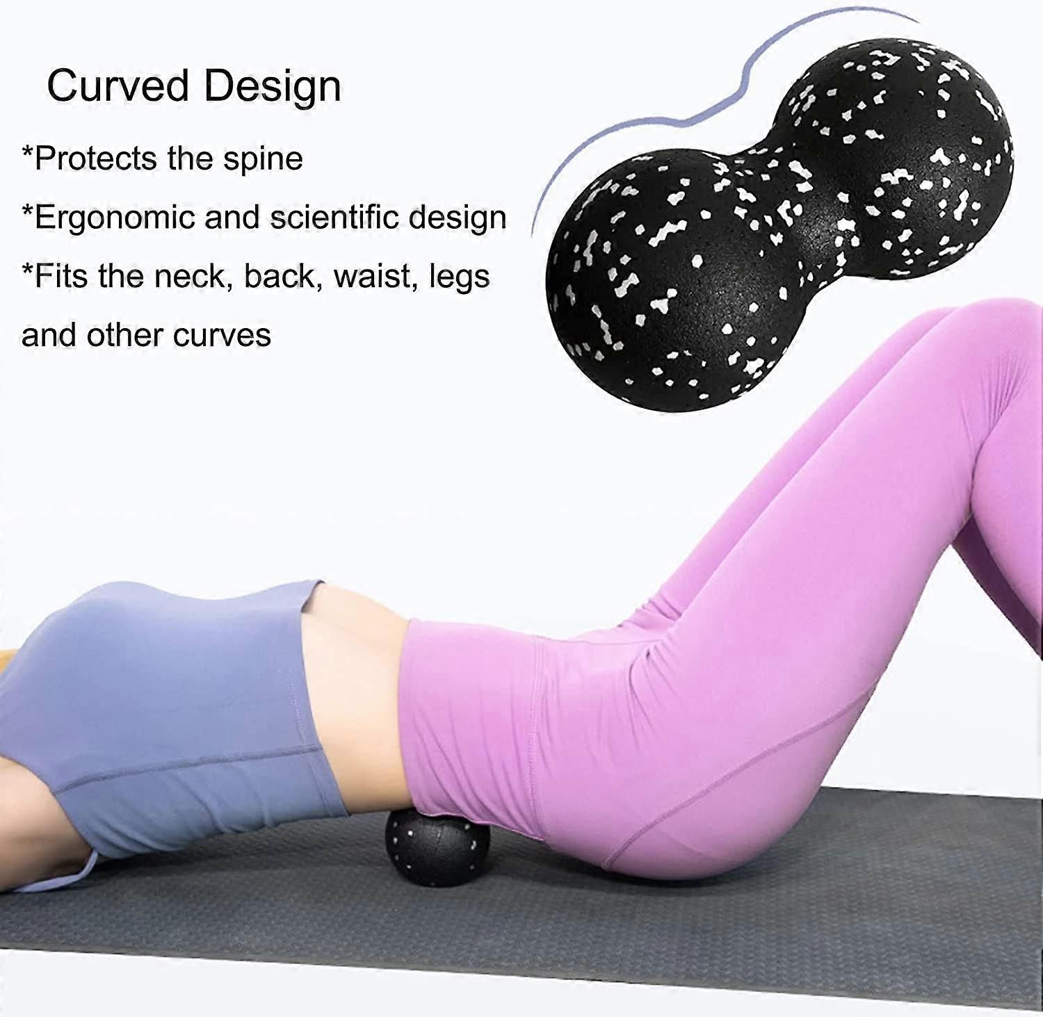 Lacrosse Ball Fascia Ball Massage Ball Peanut Double Massage Ball Tool Ball Massage Ball Massage Trigger Point Massage Balls For Massage Mobility Phys - Image 3