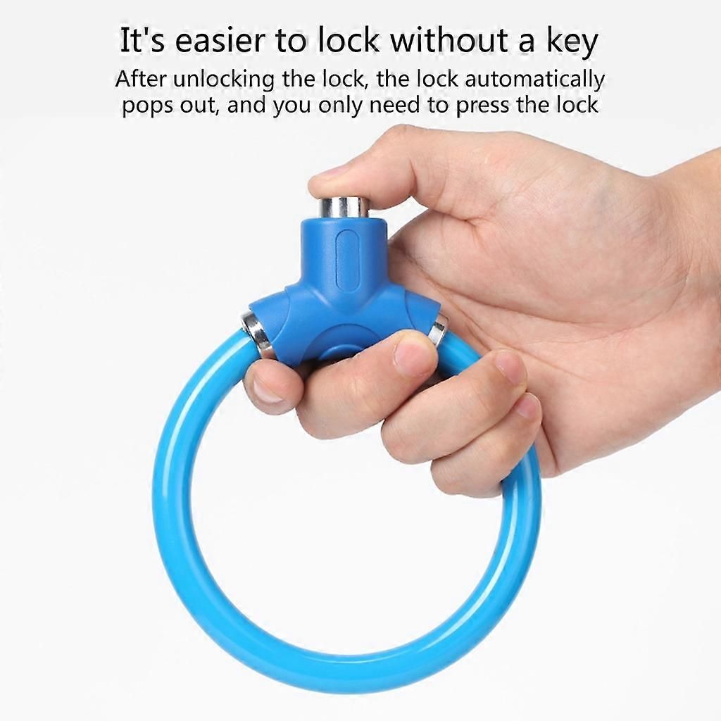 Rings Shape Bicycles Antitheft Lock High Security Mountain Bicycles Lock - Green - Image 5