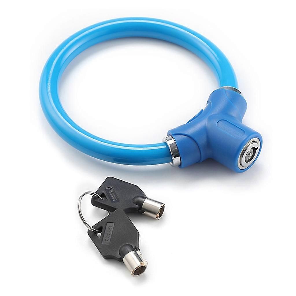 Rings Shape Bicycles Antitheft Lock High Security Mountain Bicycles Lock - Blue - Image 2