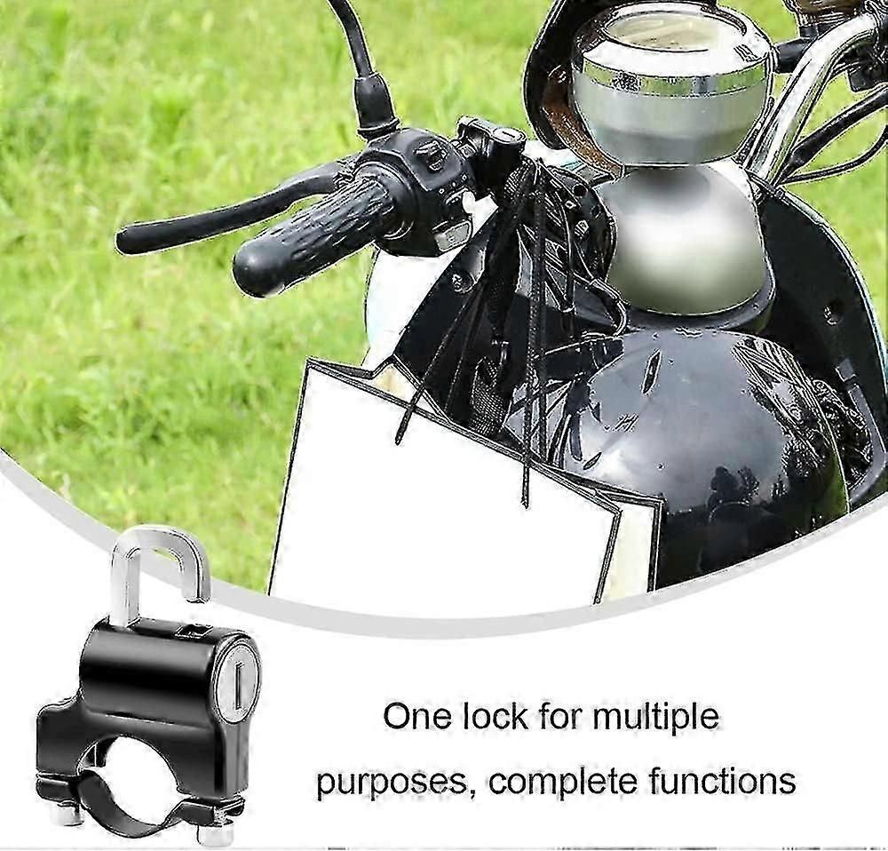 Bicycle Lock Aluminum Alloy Helmet Lock Portable Motorcycle Lock For Motorcycles Cars Bicycles - Image 4