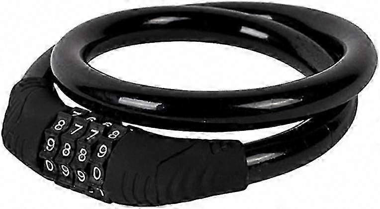 Bike Lock,4-Digit Password Bicycle Lock Portable Anti Theft Bike Password Lock for Bicycles, Motorbike, Electric Bicycles (Black) - Image 1