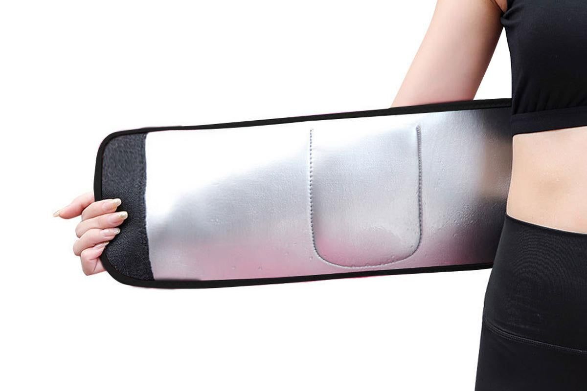 Women Waist Trainer Sweat Band Sport Waist Shaper Belt -Black - Image 3