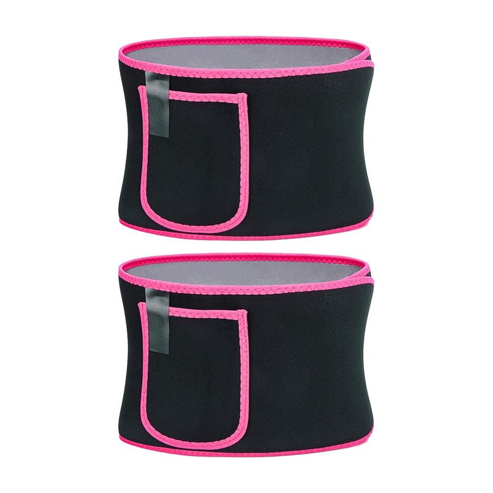 Women Waist Trainer Sweat Band Sport Waist Shaper Belt -Pink - Image 6