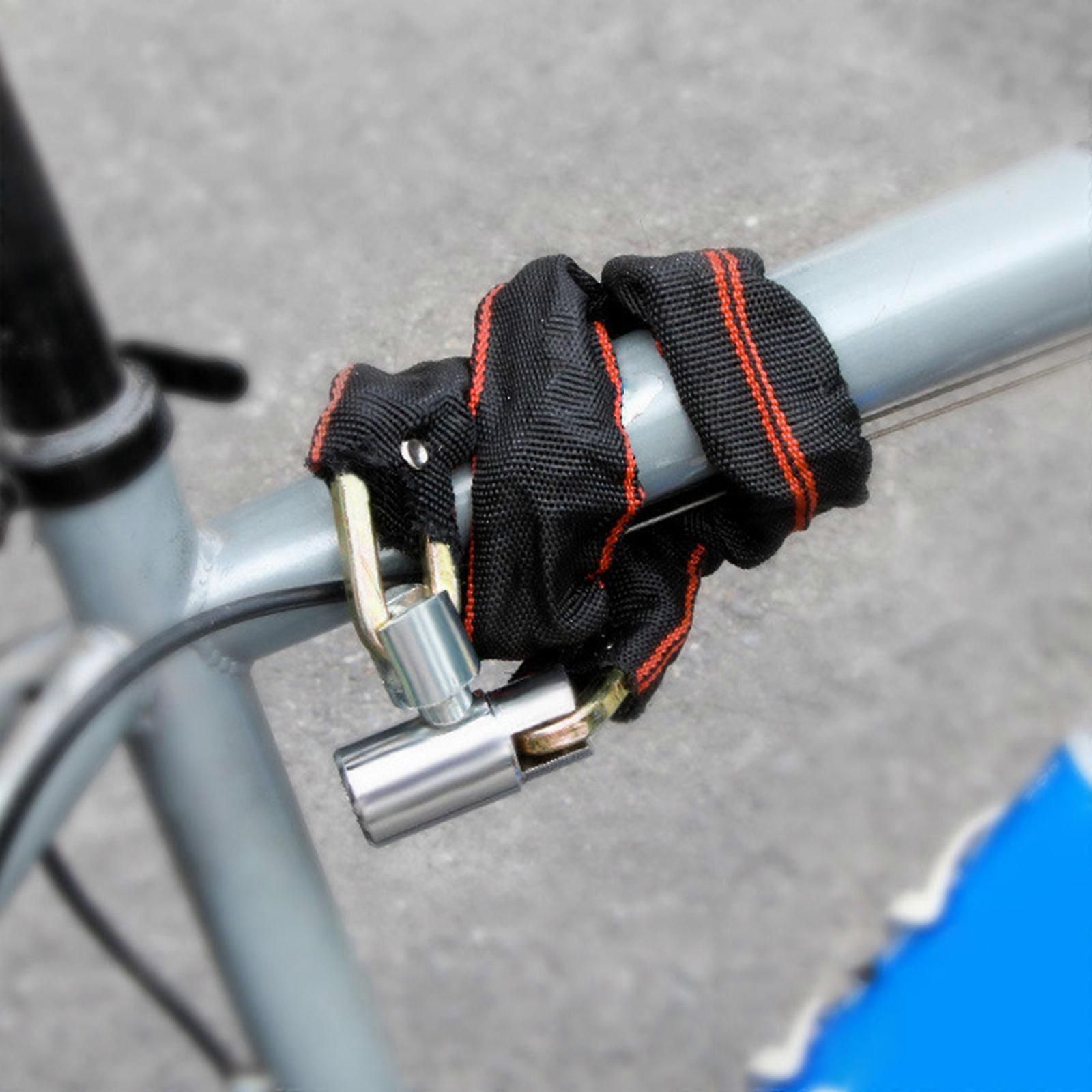 Bicycles Lock Heavy Duty Cycling Locks for Cycle, Motorcycle, Bicycles Locks High Security Bike Chain Lock with 2 Key Multicolor - 105cm - Image 5
