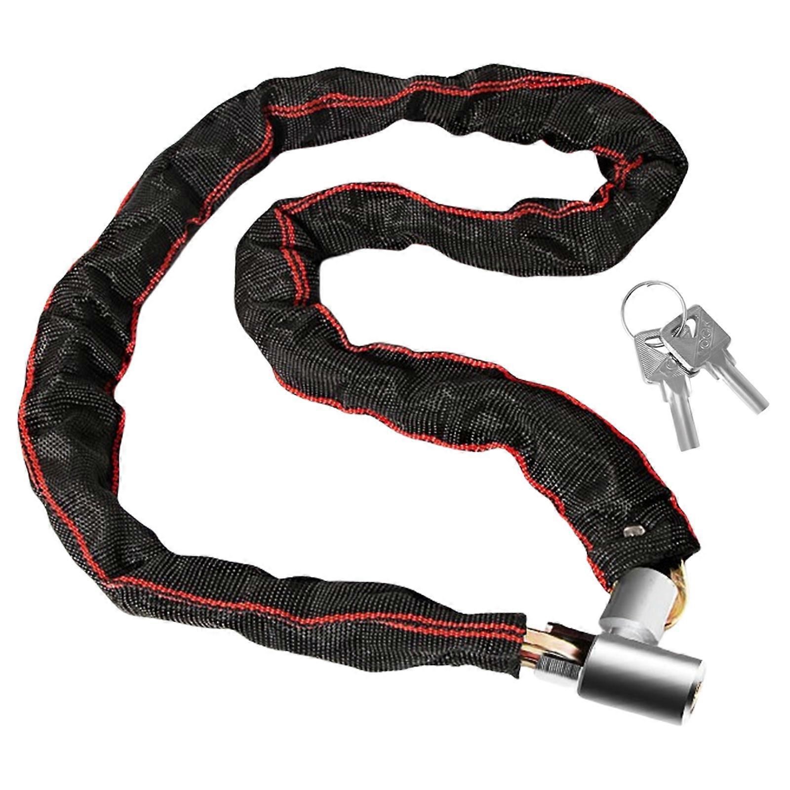 Bicycles Lock Heavy Duty Cycling Locks for Cycle, Motorcycle, Bicycles Locks High Security Bike Chain Lock with 2 Key Multicolor - 165cm - Image 1