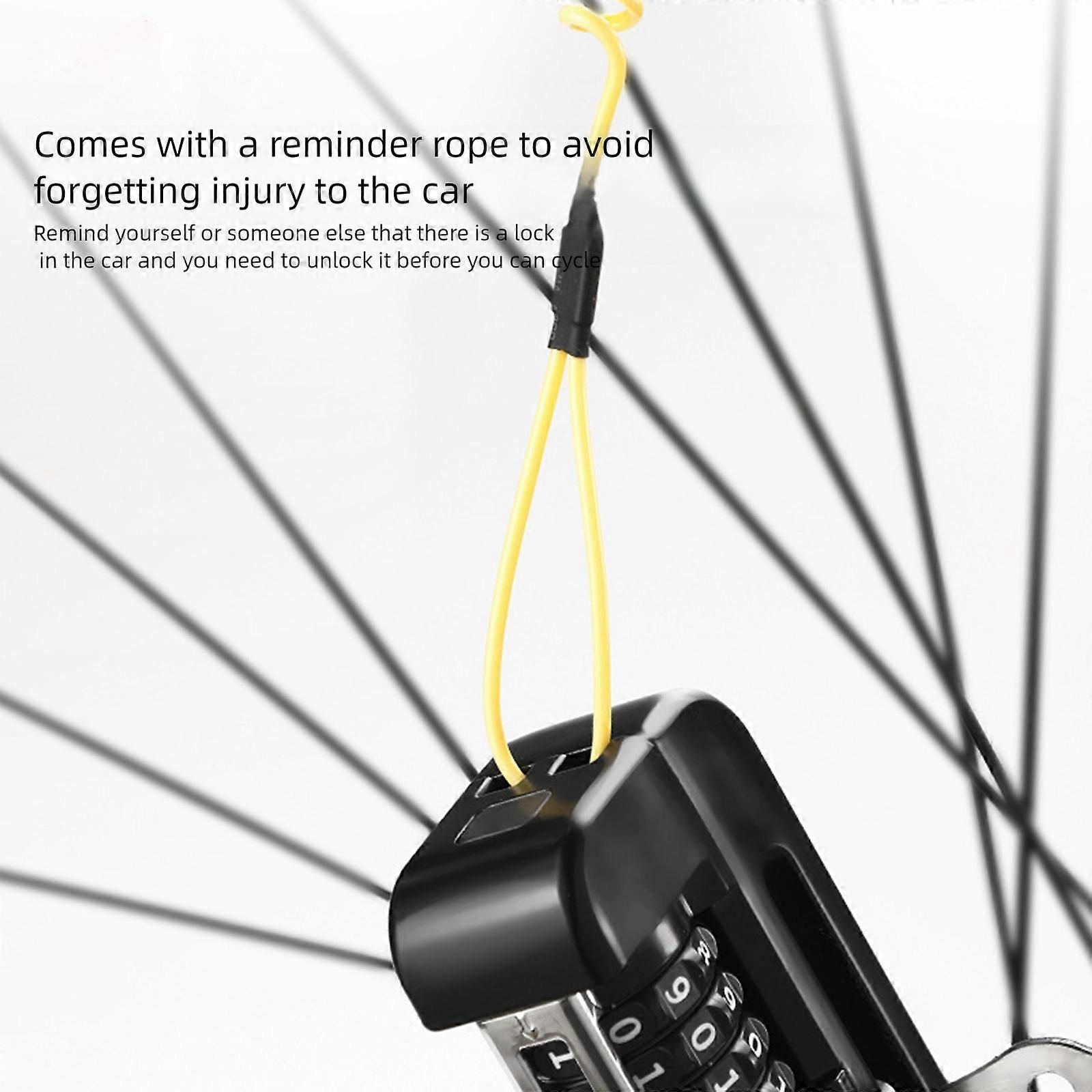 4-Digit Combination Disc Brake Lock, Portable Anti-Theft Security Lock for Motorcycle, Bicycle and Scooter - Blue - Image 5