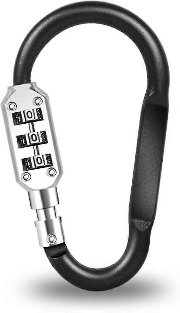 Bike Lock Cable 3 Digit Resettable Combination Cable Lock, Portable Bicycle Code Lock For Outdoor, Small Security Bicycle Lock , For Bike,black - Image 1