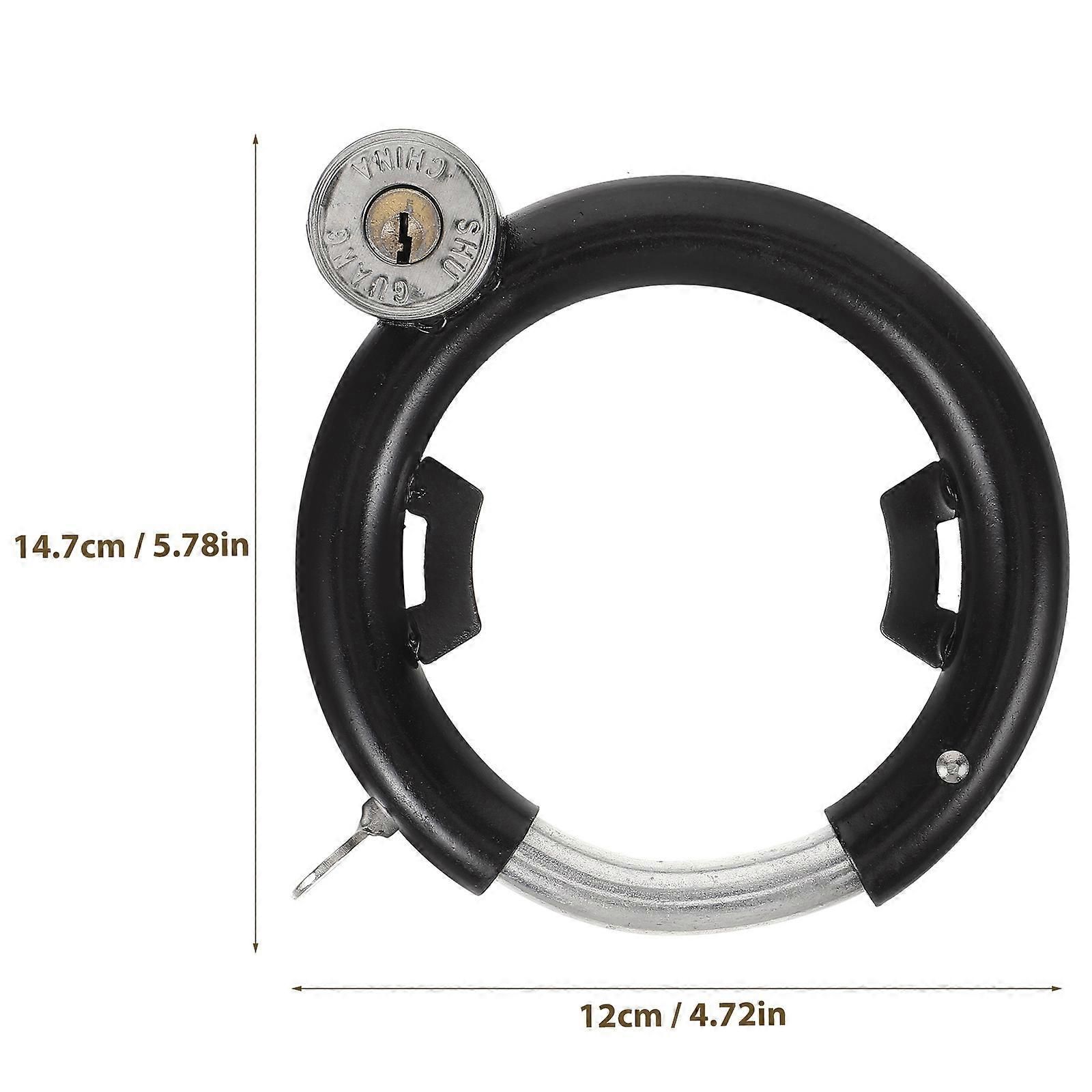Durable Round Lock 2Set Multi-Function Bicycle Lock For Electric Bicycle Safety Anti-Theft Use - Image 2