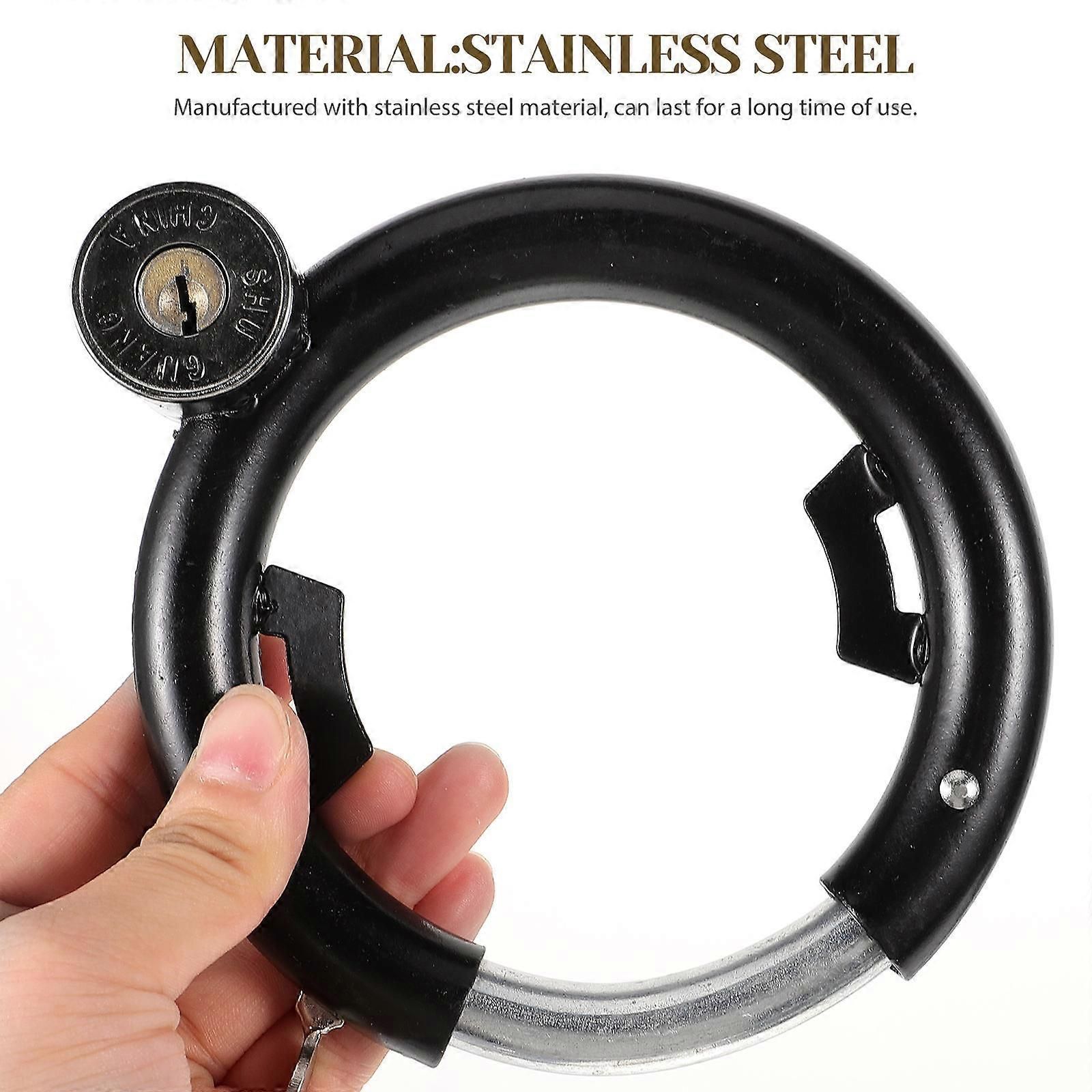 Durable Round Lock 2Set Multi-Function Bicycle Lock For Electric Bicycle Safety Anti-Theft Use - Image 4