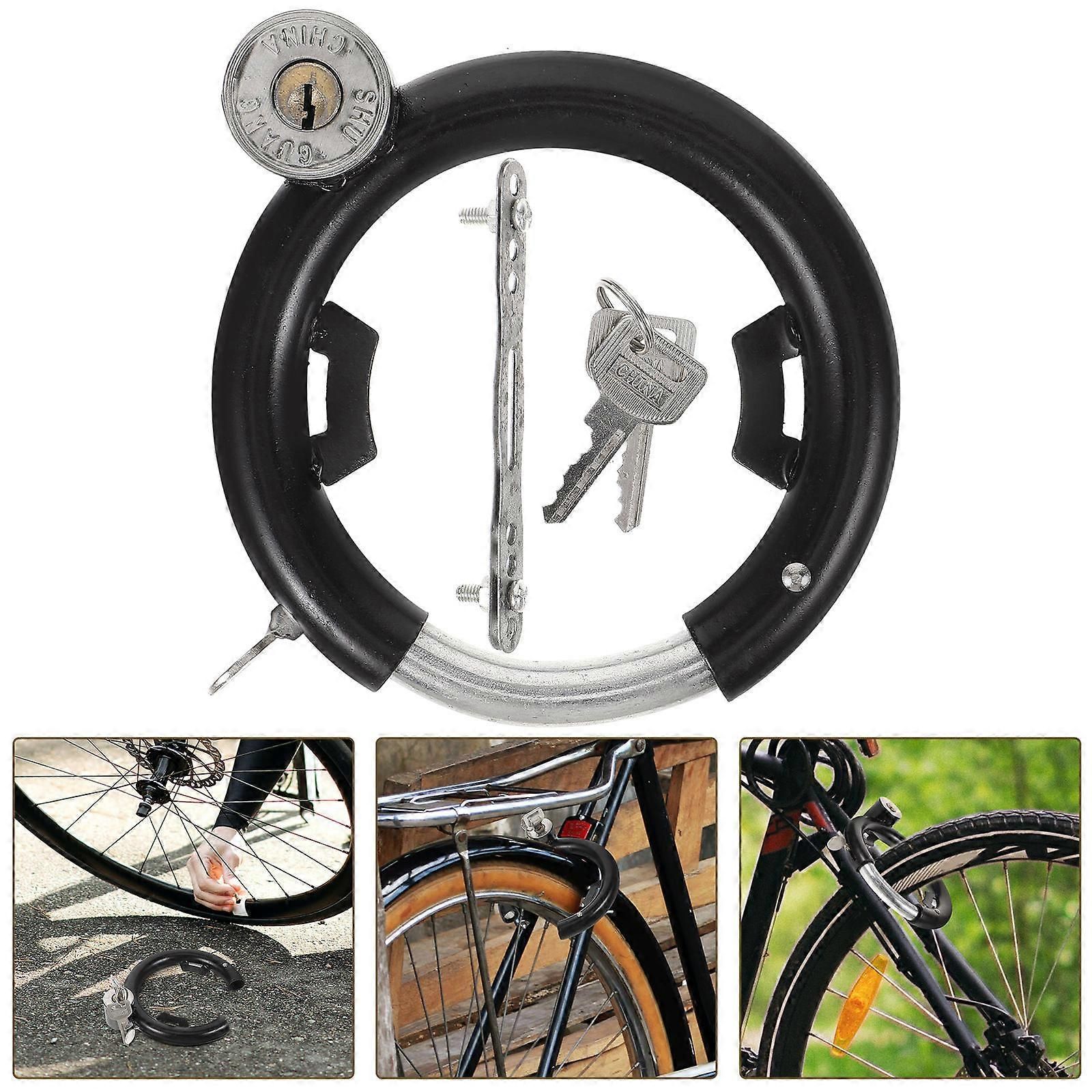 Durable Round Lock 2Set Multi-Function Bicycle Lock For Electric Bicycle Safety Anti-Theft Use - Image 5