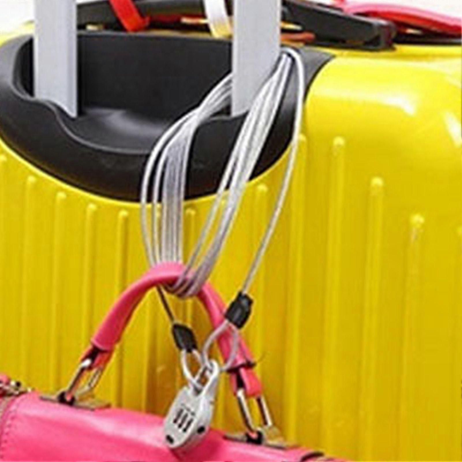 Widely Used Bicycle Lock Double Head Ring Design Anti-theft Security Bicycle Lock Rope for Bike - Gray - Image 5