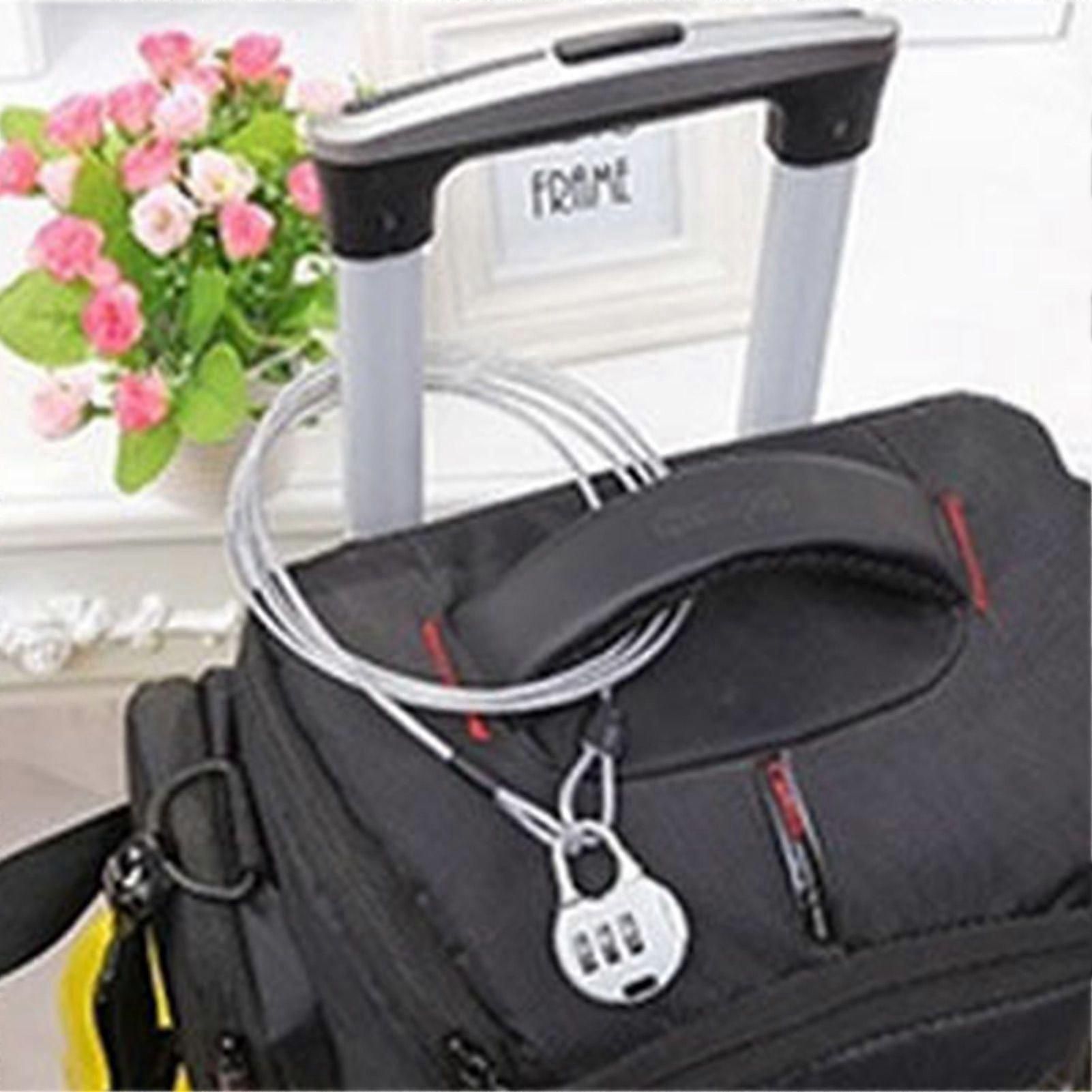 Widely Used Bicycle Lock Double Head Ring Design Anti-theft Security Bicycle Lock Rope for Bike - Black - Image 4