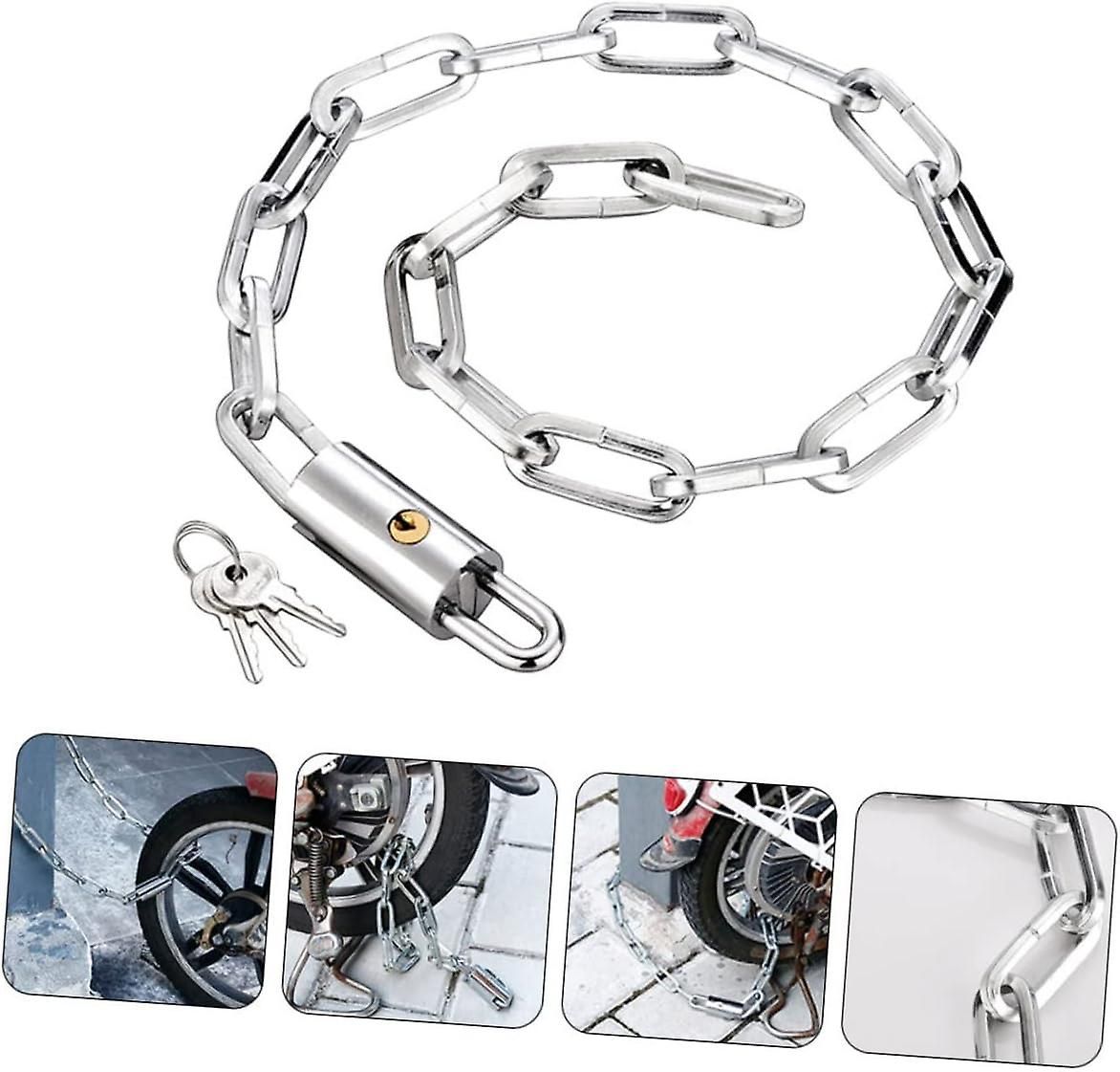 Heavy Duty Bike Chain Lock, Anti-Theft Security Lock for Bicycle, Motorcycle, Gate, Fence and Outdoor Use - 0.8m - Image 4