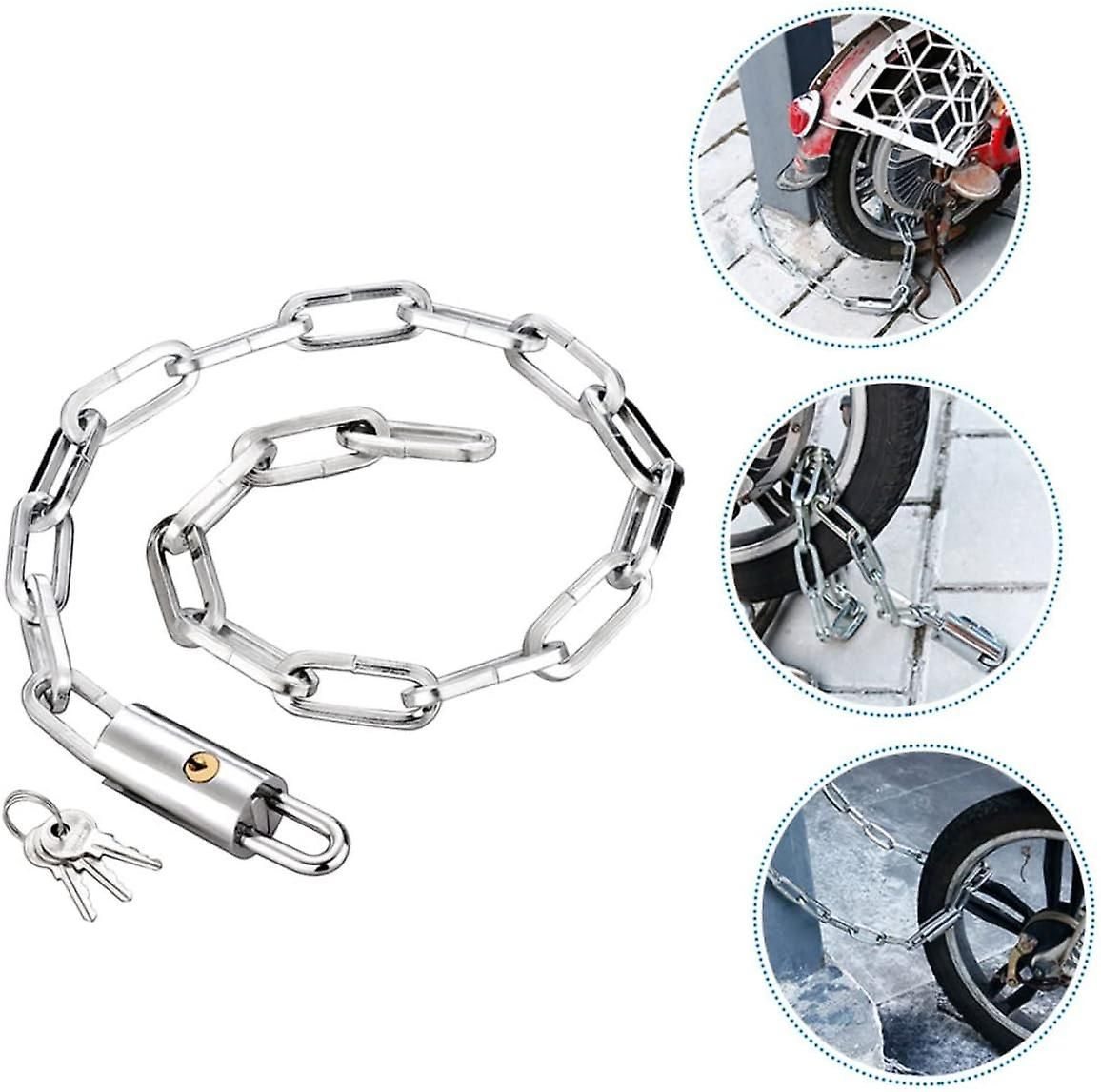Heavy Duty Bike Chain Lock, Anti-Theft Security Lock for Bicycle, Motorcycle, Gate, Fence and Outdoor Use - 2m - Image 3
