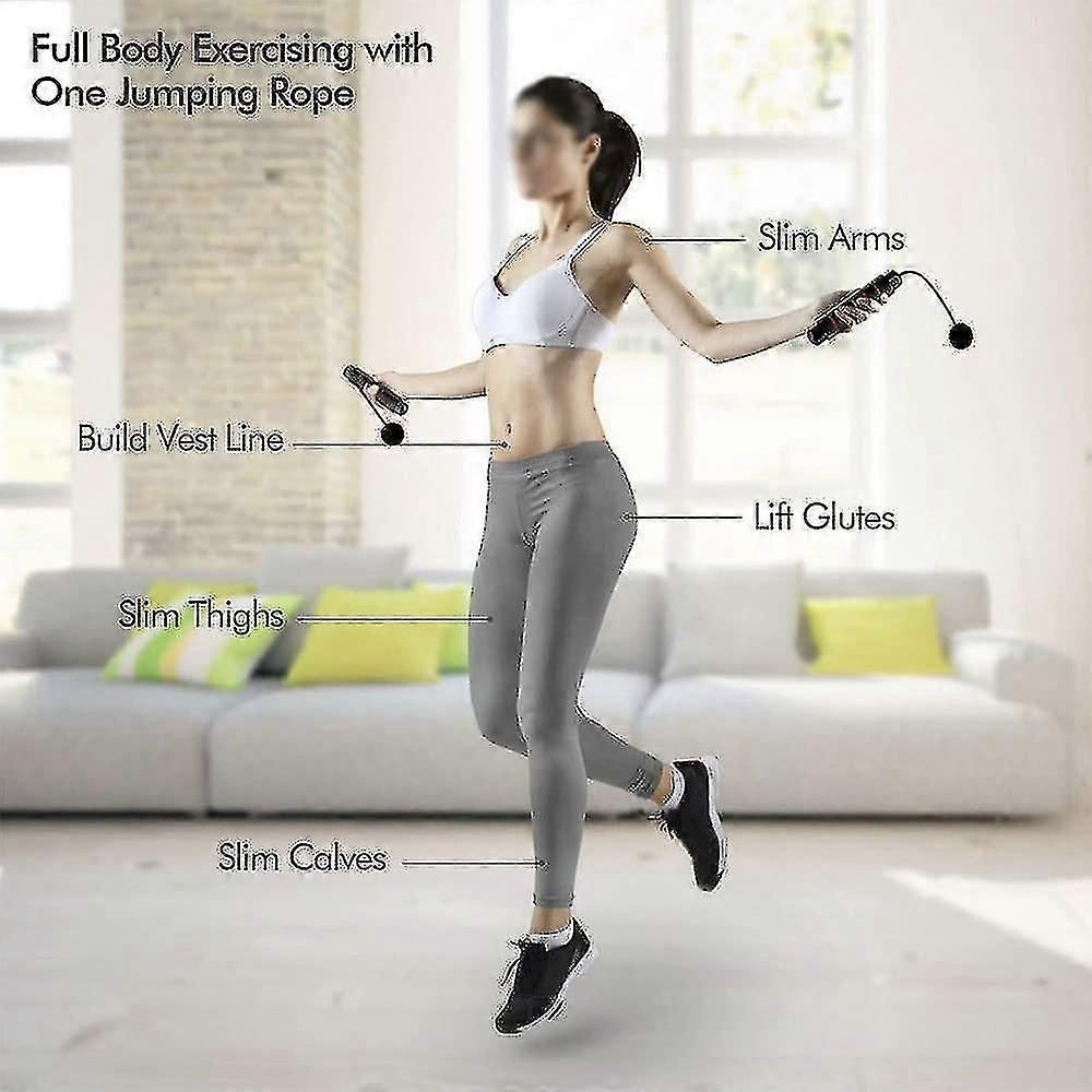 Jump Rope,Ropeless Jump Ropes For Fitness,skipping Rope For Wellness Beginners,adults Workout - Pink - Image 5
