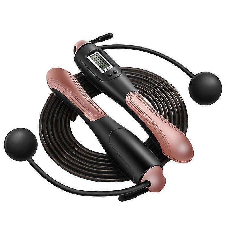 Jump Rope, Adjustable Speed Jump Rope with Calorie Counter and Timer, Counter Crossfit Jump Rope for Fitness, Sport, Boxing (Wired + Wireless) - Image 1