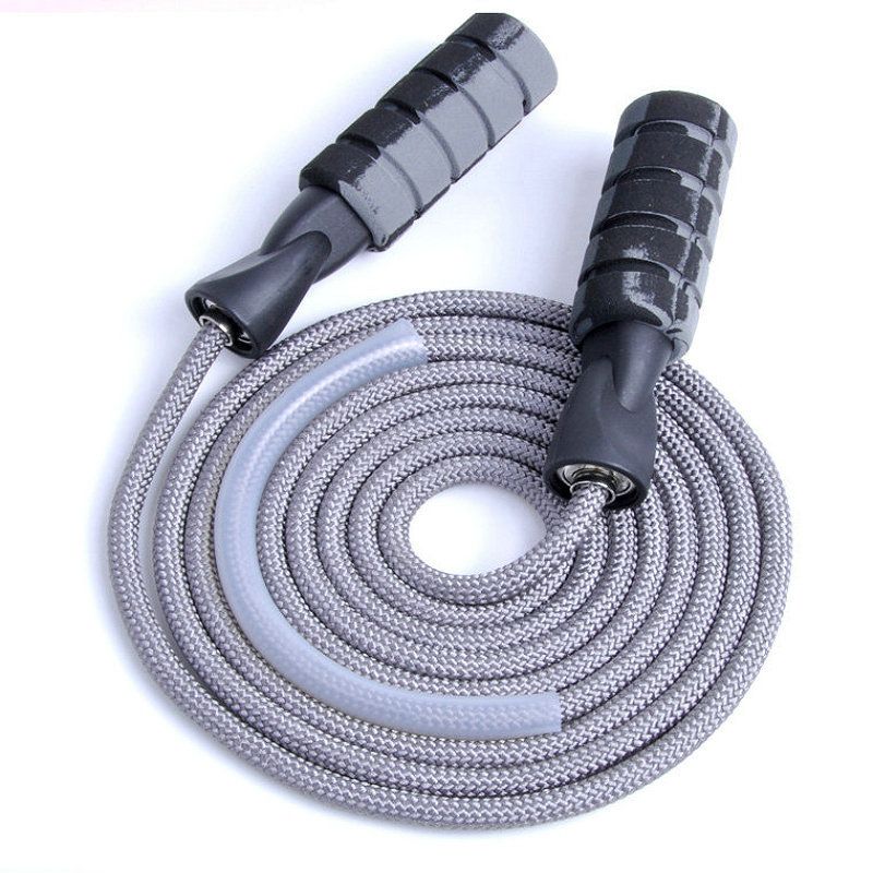 Jump Rope, Professional Weighted Cotton Jump Rope Workout, Adjustable Tangle-free With Ball Bearings Exerciser Jump Rope - Image 1