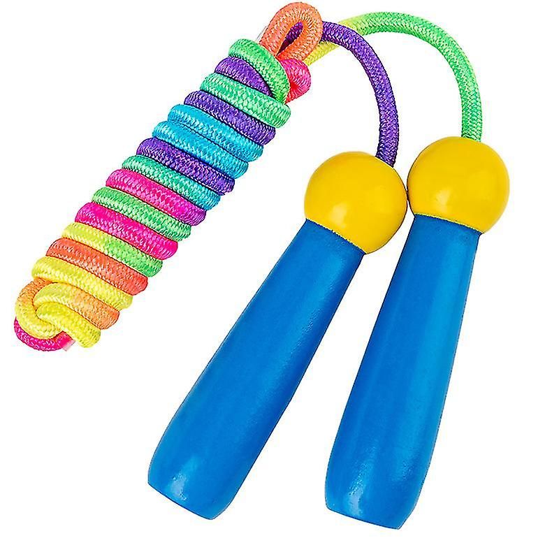 Jump Rope Beaded Skipping Rope Adjustable Tangle-free Segmented Jumping Rope - Blue - Image 1