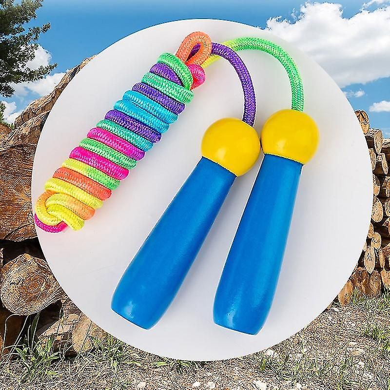 Jump Rope Beaded Skipping Rope Adjustable Tangle-free Segmented Jumping Rope - Blue - Image 2