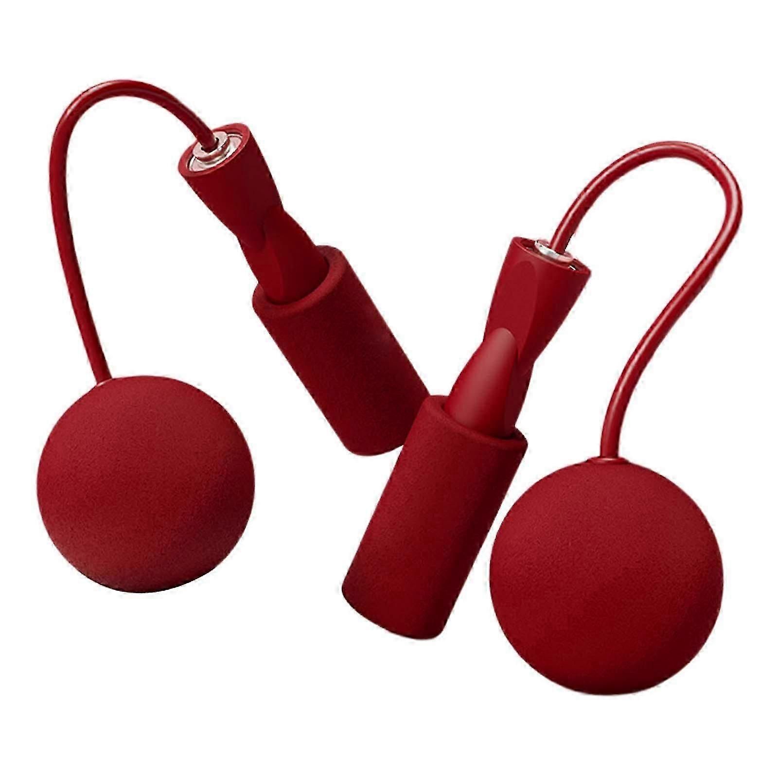 Cordless Jumping Rope Gym Exercise Fitness Weighted Jump Rope - Red - Image 3