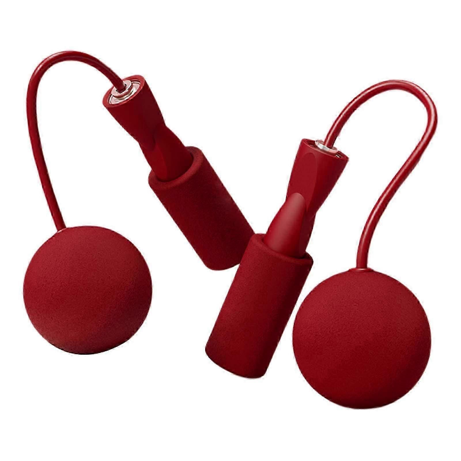 Cordless Jumping Rope Gym Exercise Fitness Weighted Jump Rope - Red - Image 4