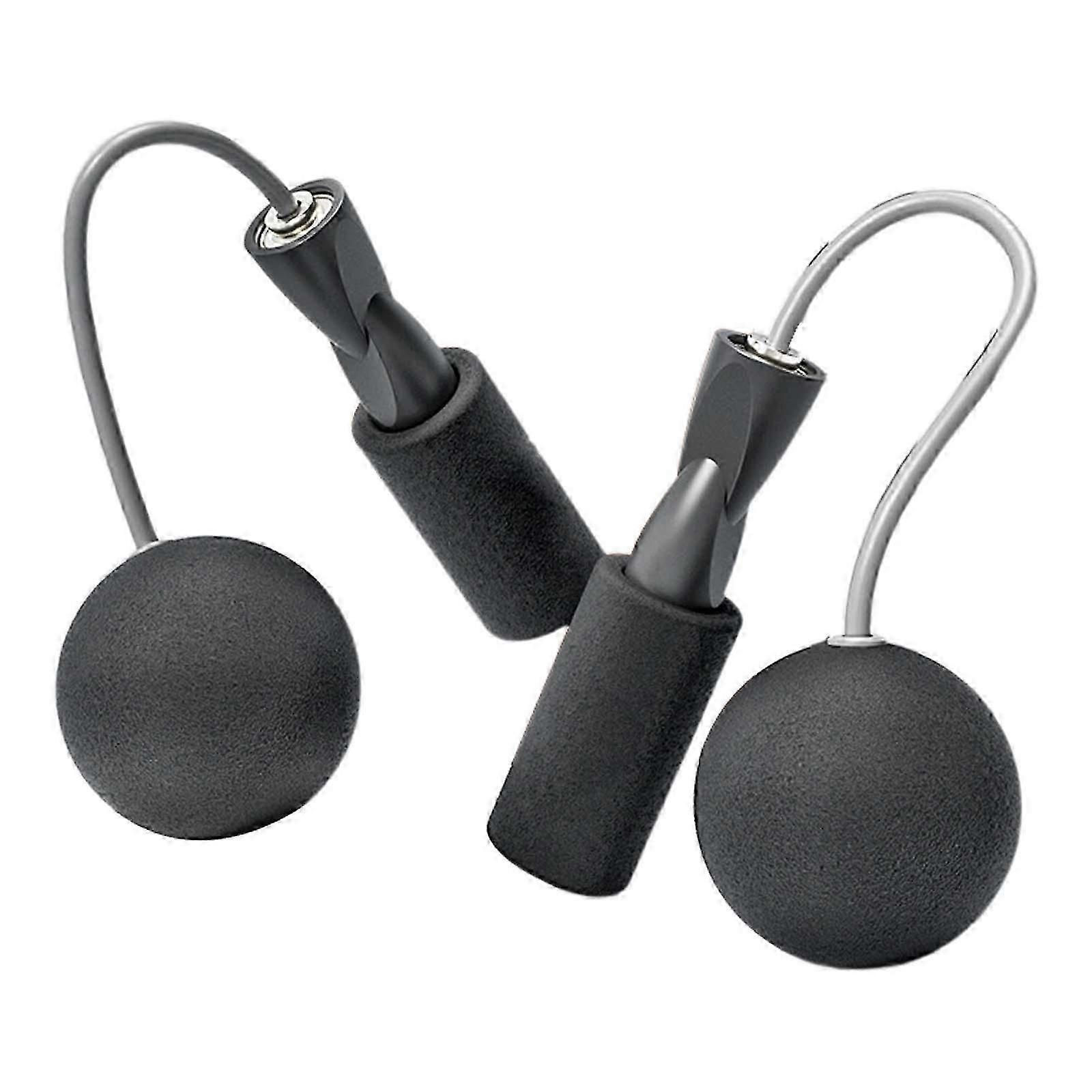 Cordless Jumping Rope Gym Exercise Fitness Weighted Jump Rope - Black - Image 1