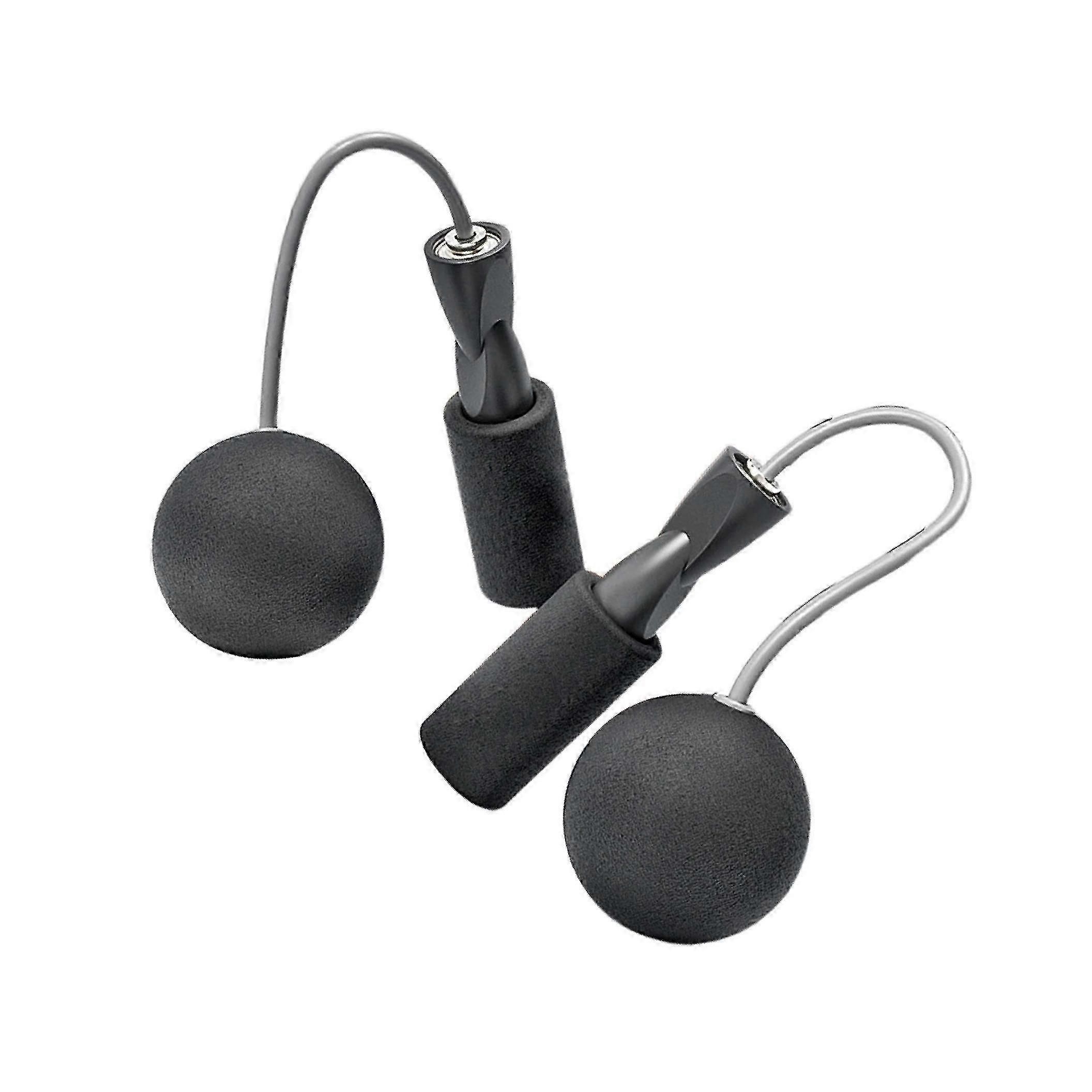 Cordless Jumping Rope Gym Exercise Fitness Weighted Jump Rope - Black - Image 2