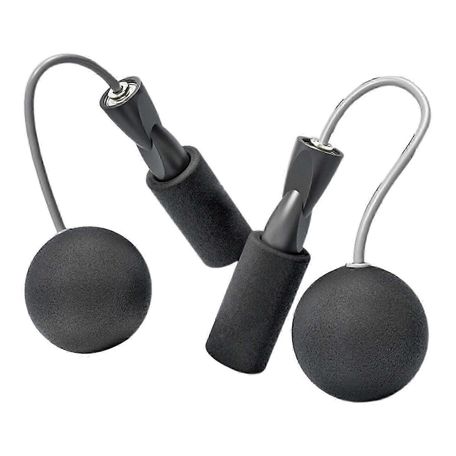 Cordless Jumping Rope Gym Exercise Fitness Weighted Jump Rope - Black - Image 3